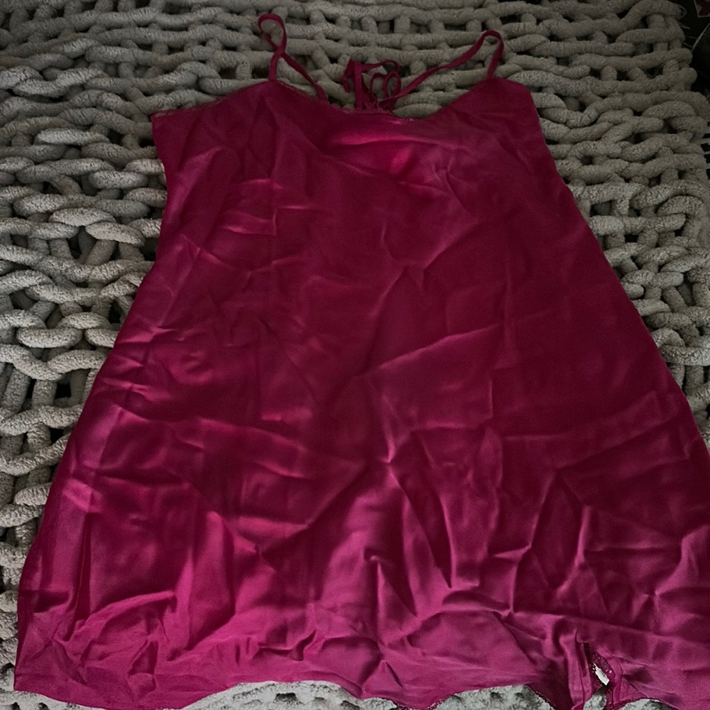 Wild fable tie up satin slip dress